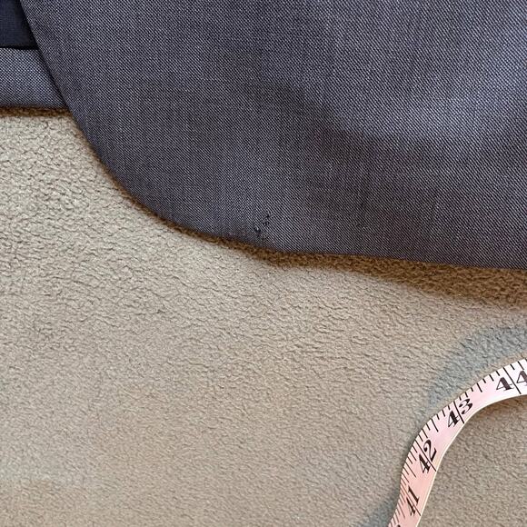 J. Crew Thompson Wool Sport Coat Men Size 40S Blue 2 Button Blazer Classic Retro - Picture 10 of 10